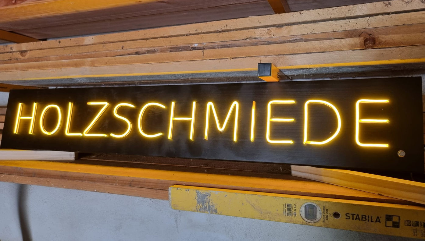 Holzschmiede-Schild
