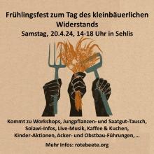 Flyer für das Frühlingsfest 2024