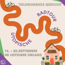 Flyerbild zur Utopischen Radtour